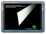 Anteparo de chapa para prateleiras, fixada entre prateleira e perfil porta etiqueta